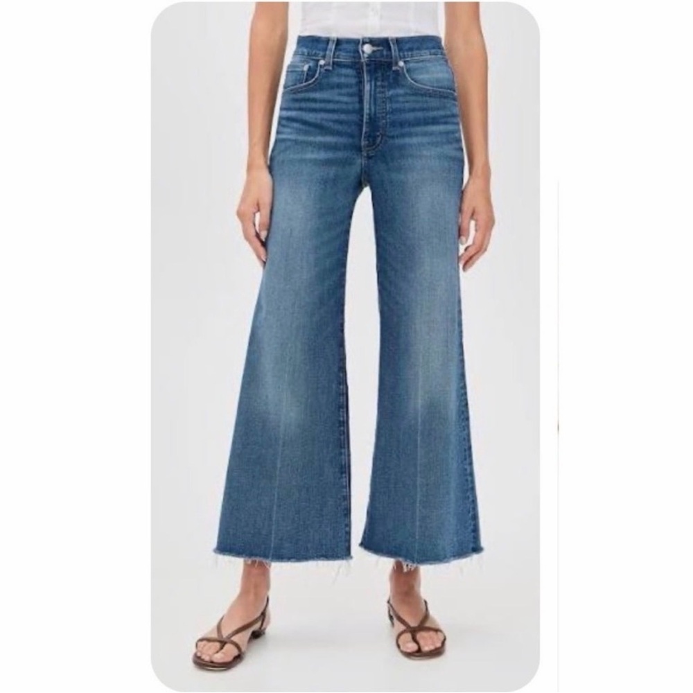 Madewell Blue Wide Leg Flare Jeans